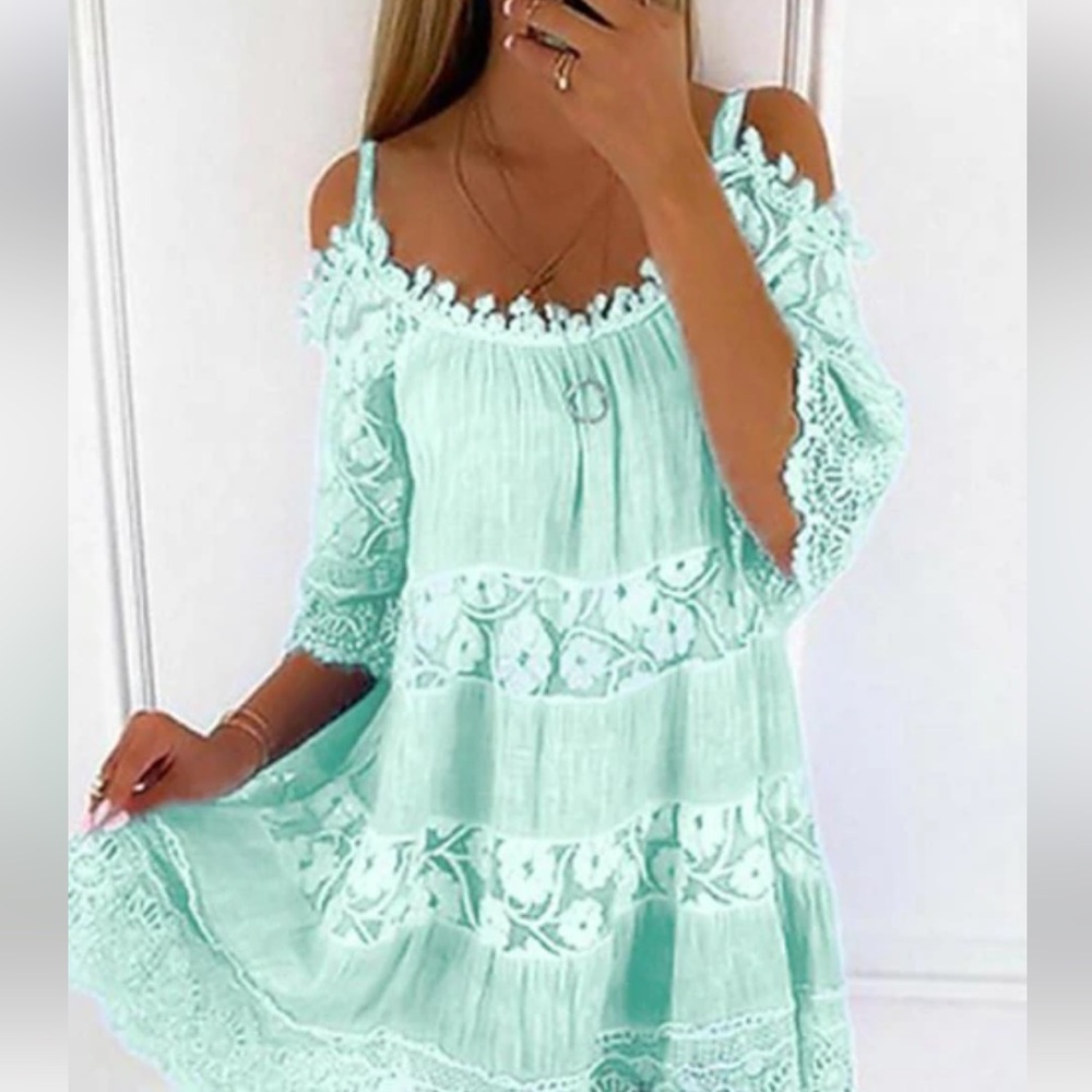 Women's Casual Dress Lace Dress Mini Dress